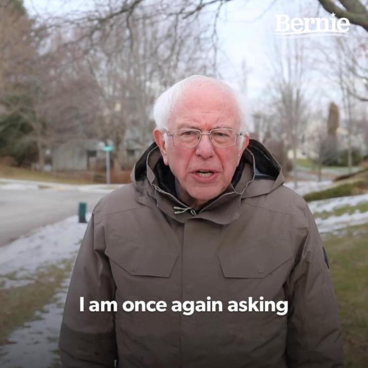 Bernie Sanders Mittens meme template
